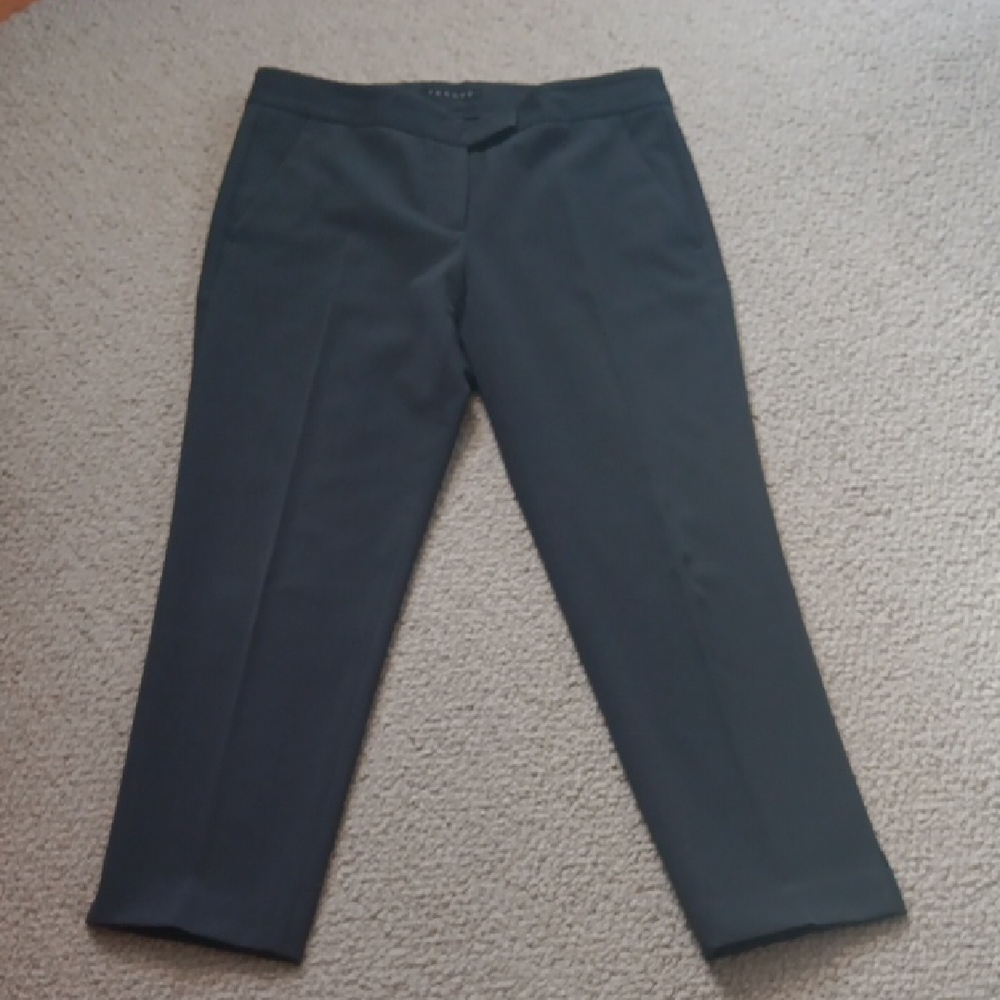 Theory Charcoal Gray Ankle Pants